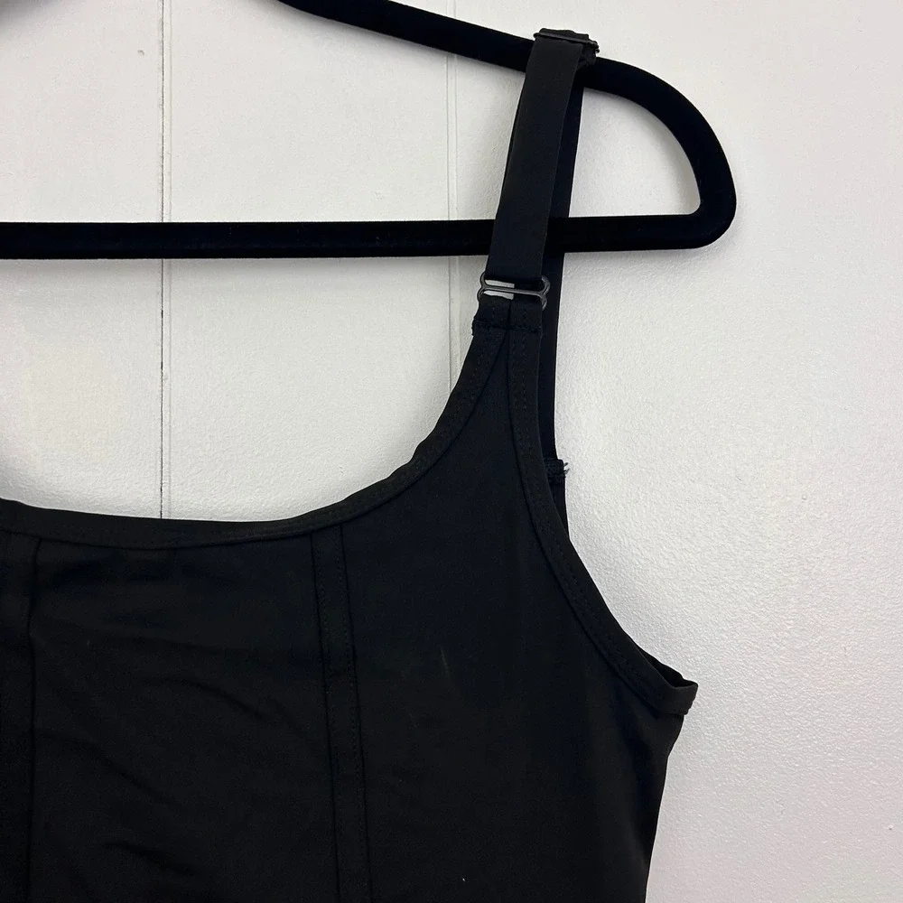 O to S Black Shapewear Camisole Tank Top Hook and Eye Back Style YT8769 Size S - Picture 4 of 6
